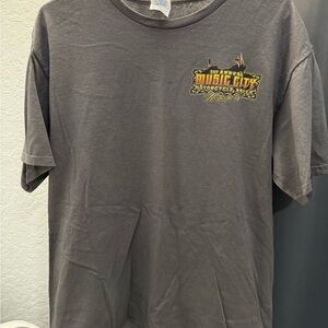 Delta Gray Short Sleeve Tee with Graphic